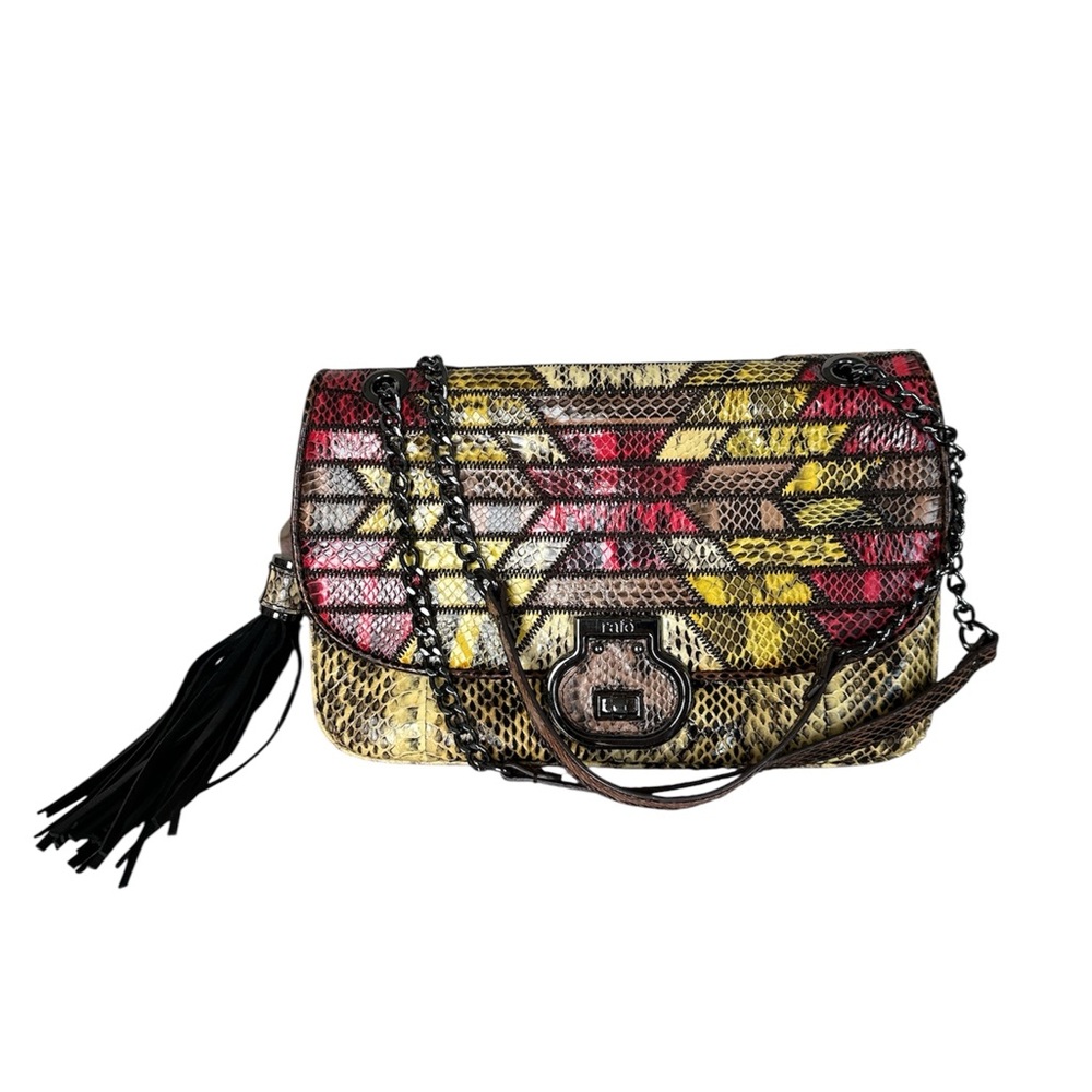 Stylish Multicolor Snake Print Women Bag